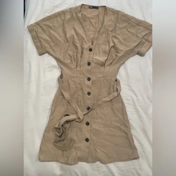 Zara Button-Up Dress - Picture 1 of 3